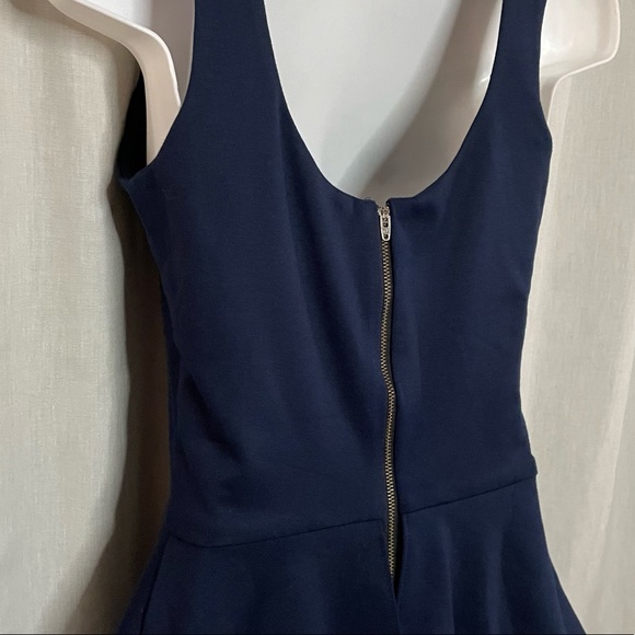 Aqua by Bloomingdales Peplum Dress WO-4135 in the color Ink - NWT, HTF color - Picture 11 of 16